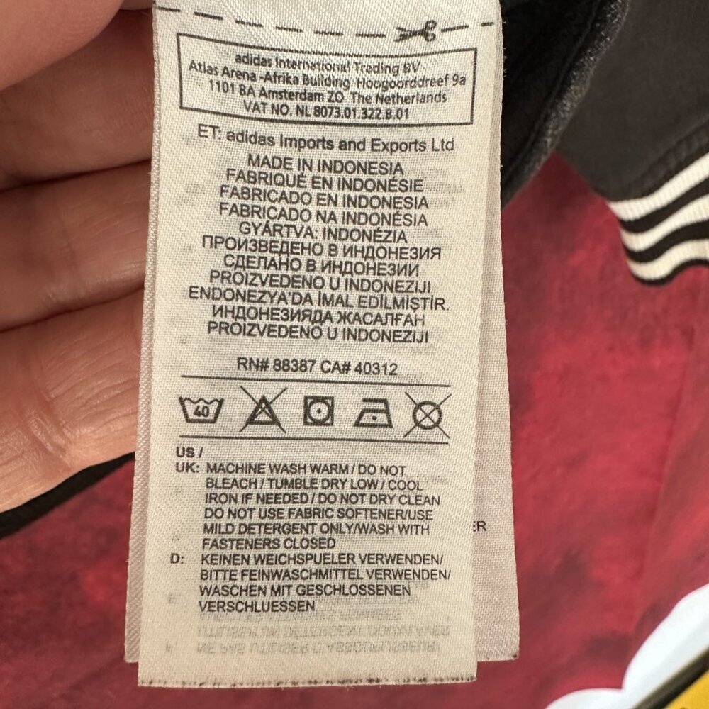 ADIDAS MEN'S GRAY & DARK GRAY HOODIE THREE -STRIPES ON THE CUFFS, L (LARGE) - Picture 12 of 13